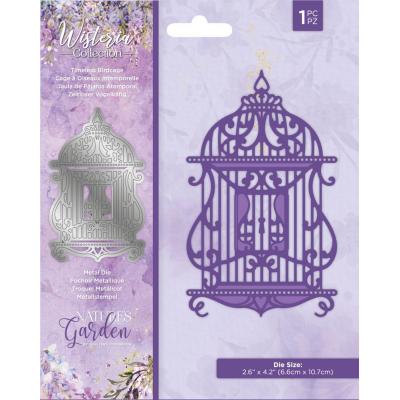 Crafter's Companion Wisteria Metal Die - Timeless Birdcage